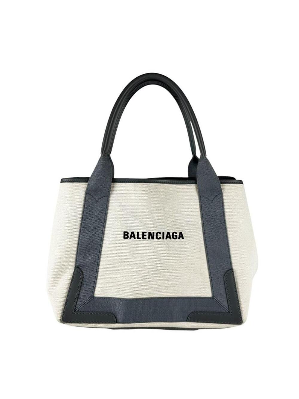 Auth Balenciaga Navy Cabas S Handbag #328756B46B